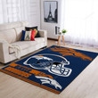 Denver Broncos Nfl Area Rugs - Team Logo Helmet Rectangle Usa Rugs, Living Room Rugs, Outdoor Rug, Washable Rugs, Rugs For Sale