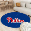 Sportsrug Round, Rugs - Baseball Philadelphia Phillies Rug Round Living Room, Carpet, Rug