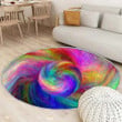 Cyclone Colorful Swirlrug Round, Rugs - Rug Round Living Room, Carpet, Rug