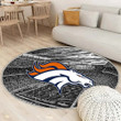 Denver Broncosrug Round, Rugs - Sports Authority Field At Mile High American Football Team Denver Broncos Rug Round Living Room, Carpet, Rug