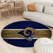 Footballrug Round, Rugs - Los Angeles Rams1026 Rug Round Living Room, Carpet, Rug
