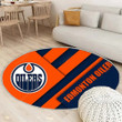 Edmonton Oilersrug Round, Rugs - Edmonton Rug Round Living Room, Carpet, Rug
