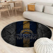 Los Angeles Chargersrug Round, Rugs - Black Stone Nfl American Football Rug Round Living Room, Carpet, Rug