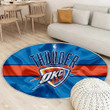 Oklahoma City Thunderrug Round, Rugs - Basketball Club Nba Rug Round Living Room, Carpet, Rug