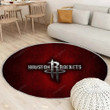 Houston Rockets American Basketball Clubrug Round, Rugs - Metal Nba Rug Round Living Room, Carpet, Rug