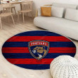 Florida Panthers Nhlrug Round, Rugs - Hockey Club Rug Round Living Room, Carpet, Rug