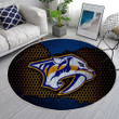 Nashville Predatorsrug Round, Rugs - Nhl Hockey Western Conference Rug Round Living Room, Carpet, Rug
