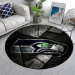 Metal Seahawksrug Round, Rugs - 12S Football Gohawks Rug Round Living Room, Carpet, Rug