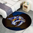 Nashville Predatorsrug Round, Rugs - Nhl Hockey Western Conference Rug Round Living Room, Carpet, Rug