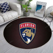 Hockeyrug Round, Rugs - Florida Panthers Nhl Rug Round Living Room, Carpet, Rug