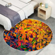 Colorful Mosaicrug Round, Rugs - Artwork Rug Round Living Room, Carpet, Rug