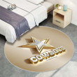 Dallas Cowboysrug Round, Rugs - American Football Club Nfl Golden Silver Rug Round Living Room, Carpet, Rug