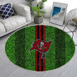 Tampa Bay Buccaneersrug Round, Rugs - Grass Football Lawn Rug Round Living Room, Carpet, Rug