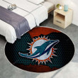 Miami Dolphinsrug Round, Rugs - Nfl American Football Afc Rug Round Living Room, Carpet, Rug