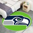 Seahawks Rug Round, Rugs - Green Seattle Seahawks Rug Round Living Room, Carpet, Rug