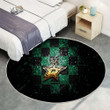 Dallas Starsrug Round, Rugs - Glitter Nhl Green Black Checkered Rug Round Living Room, Carpet, Rug