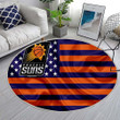 Phoenix Sunsrug Round, Rugs - American Basketball Club American Flag Blue Orange Flag Rug Round Living Room, Carpet, Rug