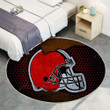 Cleveland Brownsrug Round, Rugs - Nfl American Football Afc Rug Round Living Room, Carpet, Rug