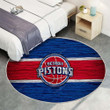 Detroit Pistonsrug Round, Rugs - Nba Wooden Basketball Rug Round Living Room, Carpet, Rug