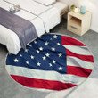 Usa Flag American Flagrug Round, Rugs - Flag Of Usa Rug Round Living Room, Carpet, Rug