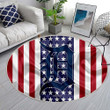 Detroit Tigersrug Round, Rugs - Silk American Flag Rug Round Living Room, Carpet, Rug