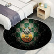 Milwaukee Bucksrug Round, Rugs - Glitter Nba Green Brown Checkered Rug Round Living Room, Carpet, Rug