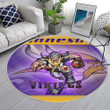 Minnesota Vikingsrug Round, Rugs - Football Sports Nfl Rug Round Living Room, Carpet, Rug