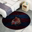 Colorado Avalancherug Round, Rugs - Fire Logo Rug Round Living Room, Carpet, Rug