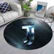 Juventus Metal New Logorug Round, Rugs - Italian Football Club Rug Round Living Room, Carpet, Rug