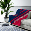 Atlanta Braves Cozy Blanket - Mlb Red Blue Abstraction Baseball  Soft Blanket, Warm Blanket