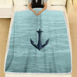 Anchor Fleece Blanket - Kraken Seattle1002  Soft Blanket, Warm Blanket