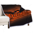 Baltimore Orioles Sherpa Blanket - Mlb Baseball1002  Soft Blanket, Warm Blanket