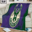 Basketball Sherpa Blanket - Milwaukee Bucks Nba Basketball 2001 Soft Blanket, Warm Blanket
