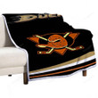 Anaheim Ducks  Sherpa Blanket - Cool  Soft Blanket, Warm Blanket