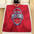 Basketball Fleece Blanket - Detroit Pistons Basketball Club Nba Soft Blanket, Warm Blanket