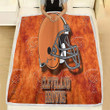 American Football Cleveland Browns Helmet  Fleece Blanket - Red Dog Cleveland Browns  Soft Blanket, Warm Blanket