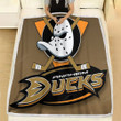 Anaheim Ducks Fleece Blanket - Ducks Icehockey Anaheim Soft Blanket, Warm Blanket