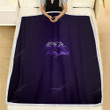 Baltimore Ravens Fleece Blanket - American Football Club Nfl Purple Soft Blanket, Warm Blanket