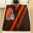 American Football Cleveland Browns Helmet Cleveland Browns Fleece Blanket - Soft Blanket, Warm Blanket