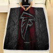 Atlanta Falcons Black Stone Fleece Blanket - Nfl American Football  Soft Blanket, Warm Blanket
