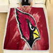 Arizona Cardinals Fleece Blanket - Grunge American Football Team  Soft Blanket, Warm Blanket