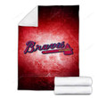 Atlanta Braves Cozy Blanket - Baseball 1001  Soft Blanket, Warm Blanket