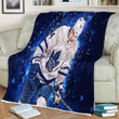 Auston Matthews Sherpa Blanket - White Uniform Toronto Maple Leafs Hockey Players Soft Blanket, Warm Blanket