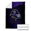 Baltimore Ravens Cozy Blanket - Nfl American Football Afc Soft Blanket, Warm Blanket