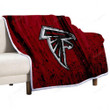 Atlanta Falcons Sherpa Blanket - Grunge Nfl American Football Soft Blanket, Warm Blanket