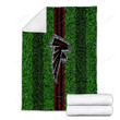 Atlanta Falcons Cozy Blanket - Grass Football Lawn Soft Blanket, Warm Blanket