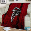 Atlanta Falcons Sherpa Blanket - Grunge Nfl American Football Soft Blanket, Warm Blanket