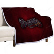 Atlanta Braves Sherpa Blanket - American Baseball Club Red Metal Metal Soft Blanket, Warm Blanket