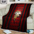 Atlanta Falcons Flag Sherpa Blanket - Nfl Red Black Metal American Football Team Soft Blanket, Warm Blanket