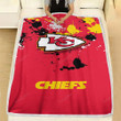 Kc Chiefs  Fleece Blanket - Football Kansas City Nfl Soft Blanket, Warm Blanket